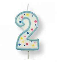 Picture of AGE 2 BLUE NUMERAL CANDLE